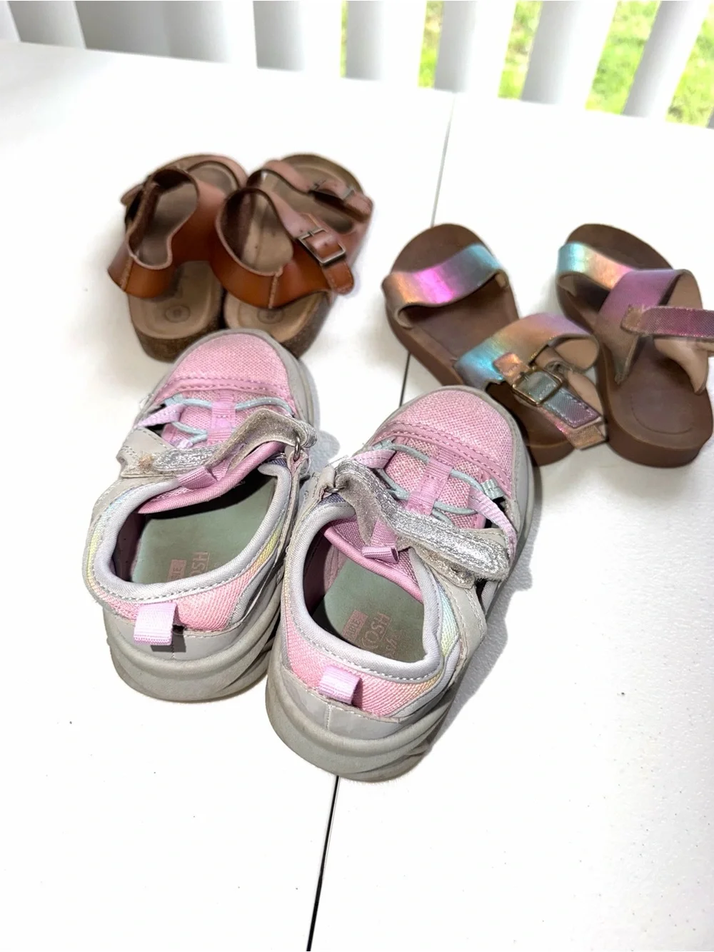 Toddler Girls Shoe Lot Sizes 7 & 8 | Cat & Jack + OshKosh B'gosh Sandals